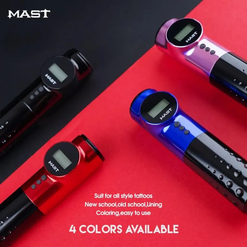 MAST Wireless Tattoo Machine With 3.5MM/4.2MM Stroke | Mast Archer (BLACK)