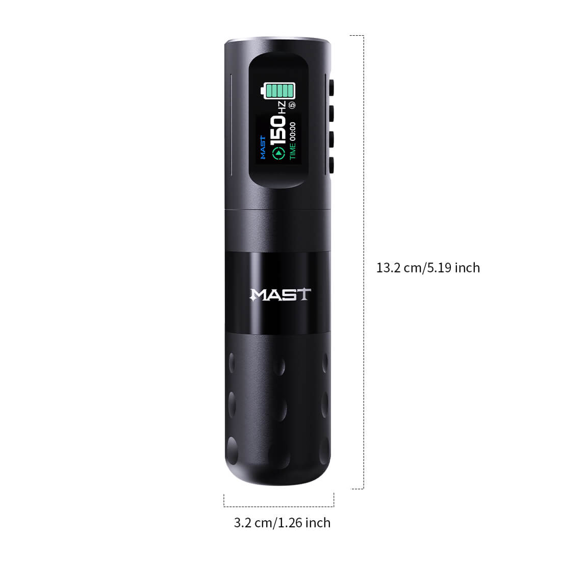 MAST Wireless Tattoo Pen Machine with 4.0MM Stroke Frequency Adjustable | Mast Wing